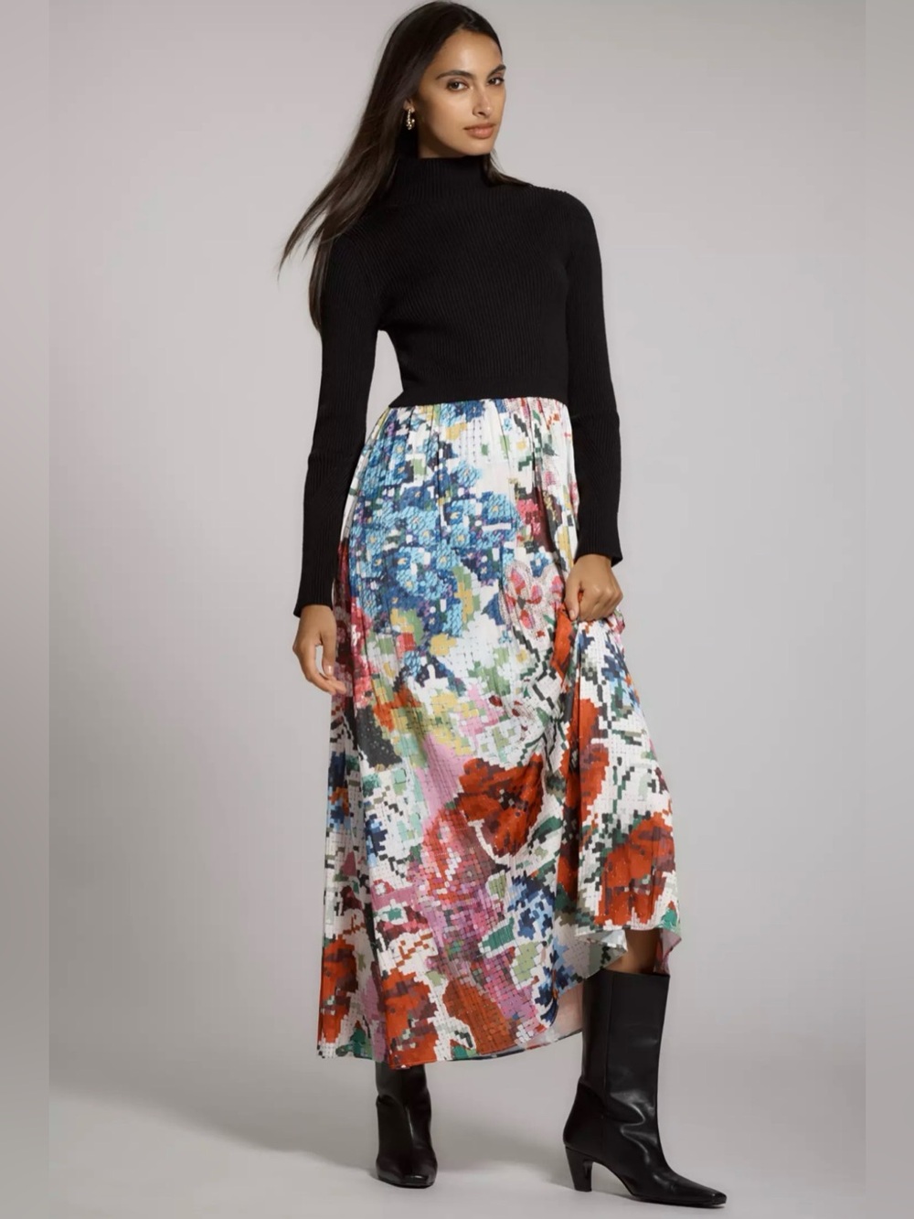 Kirstin Lamb The Thea Twofer Sweater Dress New